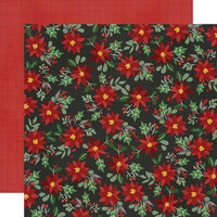 Simple Stories - Jingle All The Way Collection - 12 x 12 Double Sided Paper - Jolly Holly Days