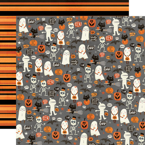 Simple Stories - Boo Crew Collection - 12 x 12 Double Sided Paper - Our Little Spooks