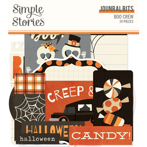 Simple Stories - Boo Crew Collection - Ephemera - Journal Bits