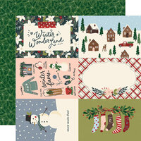 Simple Stories - Winter Cottage Collection - 12 x 12 Double Sided Paper - 4 x 6 Elements
