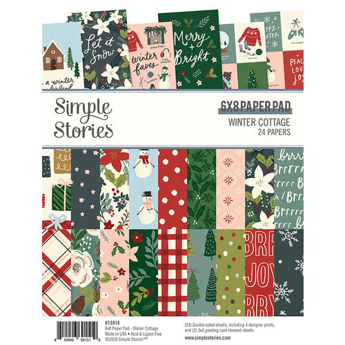 Simple Stories - Winter Cottage Collection - 6 x 8 Paper Pad