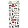 Simple Stories - Winter Cottage Collection - Puffy Stickers