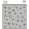 Simple Stories - Winter Cottage Collection - 6 x 6 Stencil - Snowflakes
