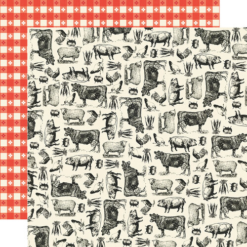 Simple Stories - Apron Strings Collection - 12 x 12 Double Sided Paper - Farm to Table