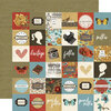 Simple Stories - Simple Vintage Ancestry Collection - 12 x 12 Double Sided Paper - 2 x 2 Elements