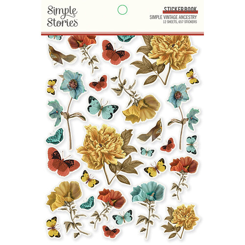 Simple Stories - Simple Vintage Ancestry Collection - Sticker Book