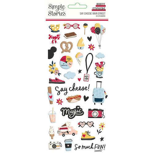Simple Stories - Say Cheese Main Street Collection - Puffy Stickers