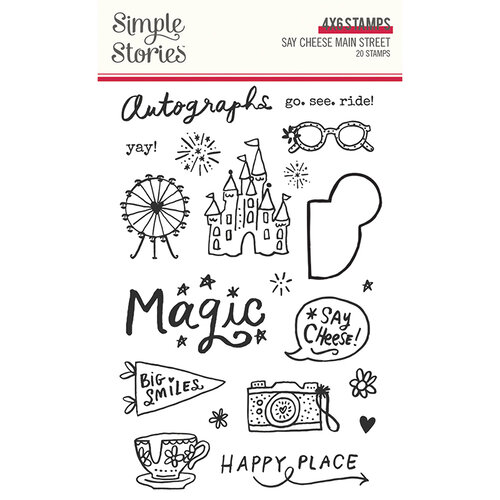 Simple Stories - Say Cheese Main Street Collection - Clear Photopolymer Stamps