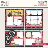 Simple Stories - Say Cheese Main Street - Simple Pages Page Kit - Magical Memories