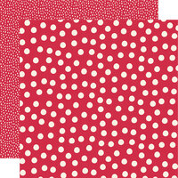 Simple Stories - Say Cheese Main Street - 12 x 12 Double Sided Paper - Red Dots