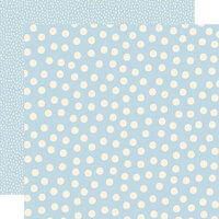 Simple Stories - Say Cheese Main Street - 12 x 12 Double Sided Paper - Blue Dots
