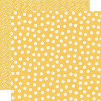 Simple Stories - Say Cheese Main Street - 12 x 12 Double Sided Paper - Yellow Dots