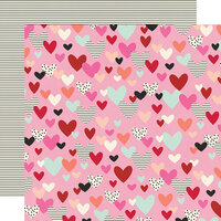 Simple Stories - Sweet Talk Collection - 12 x 12 Double Sided Paper - All of My Heart