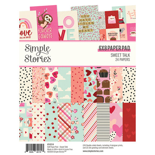 Simple Stories - Sweet Talk Collection - 6 x 8 Paper Pad