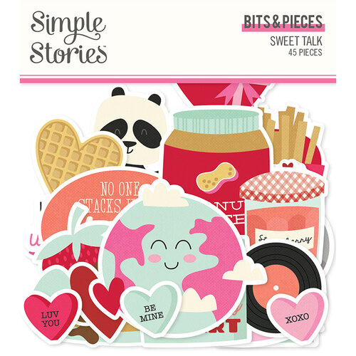 Simple Stories - Sweet Talk Collection - Ephemera - Bits and Pieces