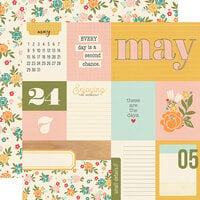 Simple Stories - Hello Today Collection - 12 x 12 Double Sided Paper - May