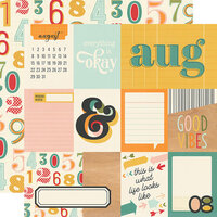 Simple Stories - Hello Today Collection - 12 x 12 Double Sided Paper - August