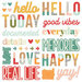 Simple Stories - Hello Today Collection - Foam Stickers