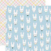 Simple Stories - Bunnies and Blooms Collection - 12 x 12 Double Sided Paper - Bunny Love