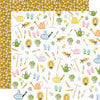 Simple Stories - Bunnies and Blooms Collection - 12 x 12 Double Sided Paper - Garden Party