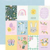 Simple Stories - Bunnies and Blooms Collection - 12 x 12 Double Sided Paper - 3 x 4 Elements