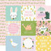 Simple Stories - Bunnies and Blooms Collection - 12 x 12 Double Sided Paper - 4 x 4 Elements