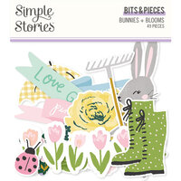 Simple Stories - Bunnies and Blooms Collection - Ephemera - Bits and Pieces