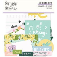 Simple Stories - Bunnies and Blooms Collection - Ephemera - Journal Bits