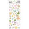 Simple Stories - Bunnies and Blooms Collection - Puffy Stickers