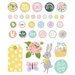 Simple Stories - Bunnies and Blooms Collection - Decorative Brads