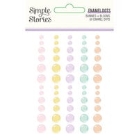 Simple Stories - Bunnies and Blooms Collection - Enamel Dots