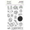 Simple Stories - Bunnies and Blooms Collection - Clear Photopolymer Stamps