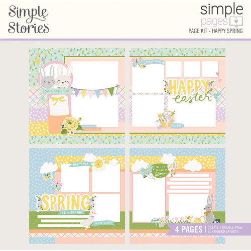 Simple Stories - Simple Pages Collection - Page Kit - Happy Spring