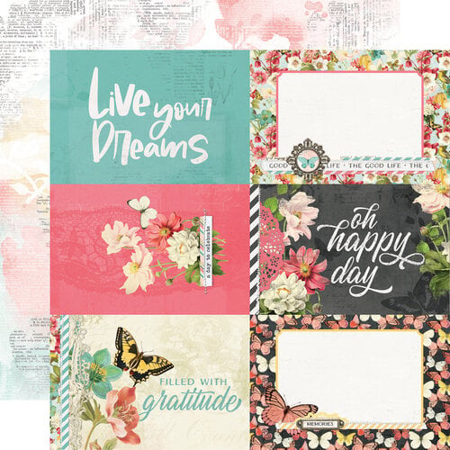 Simple Stories - Simple Vintage Cottage Fields Collection - 12 x 12 Double Sided Paper - 4 x 6 Elements