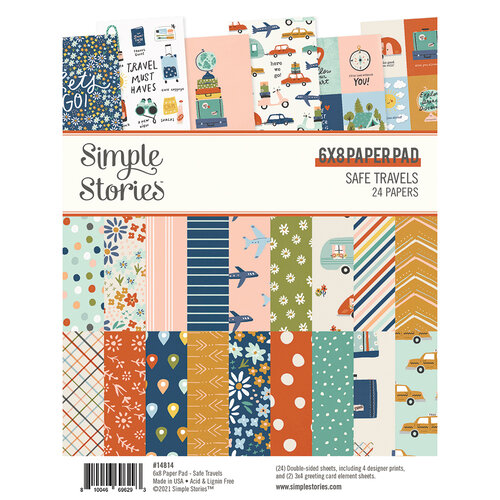 Simple Stories - Safe Travels Collection - 6 x 8 Paper Pad