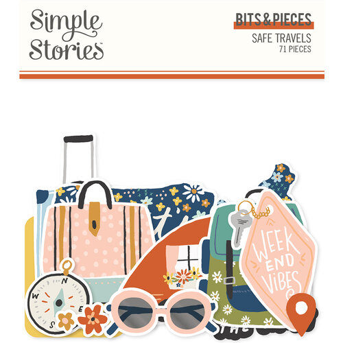 Simple Stories - Safe Travels Collection - Ephemera - Bits and Pieces