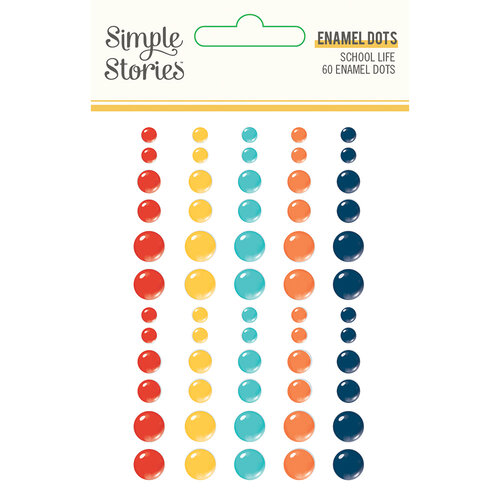 Simple Stories - School Life Collection - Enamel Dots