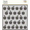Simple Stories - School Life Collection - 6 x 6 Stencils - Apples