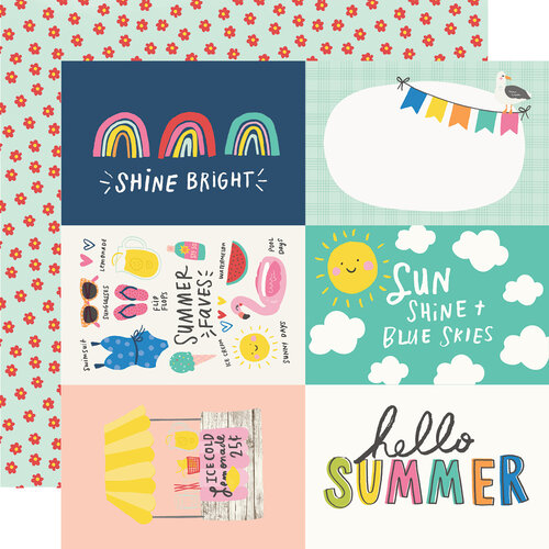 Simple Stories - Sunkissed Collection - 12 x 12 Double Sided Paper - 4 x 6 Elements