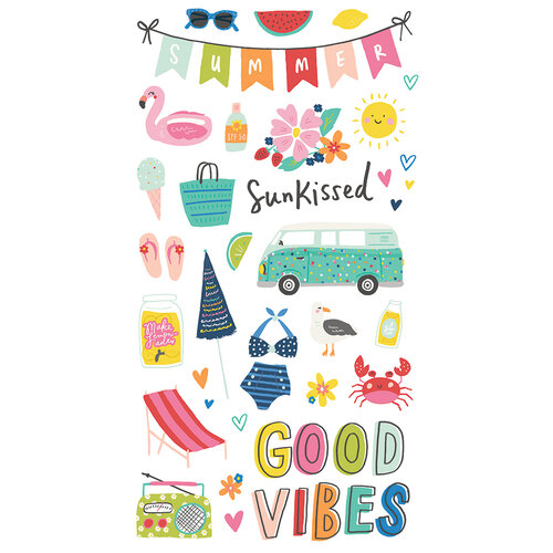 Simple Stories - Sunkissed Collection - 6 x 12 Chipboard Stickers