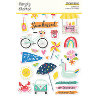 Simple Stories - Sunkissed Collection - Sticker Book