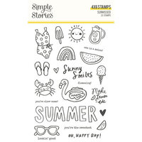 Simple Stories - Sunkissed Collection - Clear Photopolymer Stamps