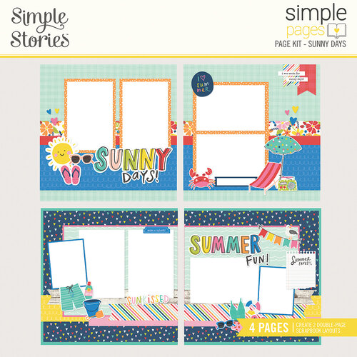 Simple Stories - Simple Pages Collection - Page Kit - Sunny Days