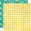 Simple Stories - Simple Vintage Lemon Twist Collection - 12 x 12 Double Sided Paper - Fresh Squeezed