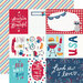 Simple Stories - Stars, Stripes and Sparklers Collection - 12 x 12 Double Sided Paper - Elements and Stripes
