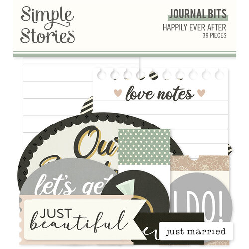 Simple Stories - Happily Ever After Collection - Ephemera - Journal Bits