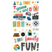 Simple Stories - Family Fun Collection - 6 x 12 Chipboard Stickers