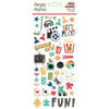 Simple Stories - Family Fun Collection - Puffy Stickers