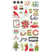 Simple Stories - Make It Merry Collection - Christmas - 6 x 12 Chipboard Stickers