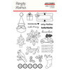 Simple Stories - Make It Merry Collection - Christmas - Clear Photopolymer Stamps